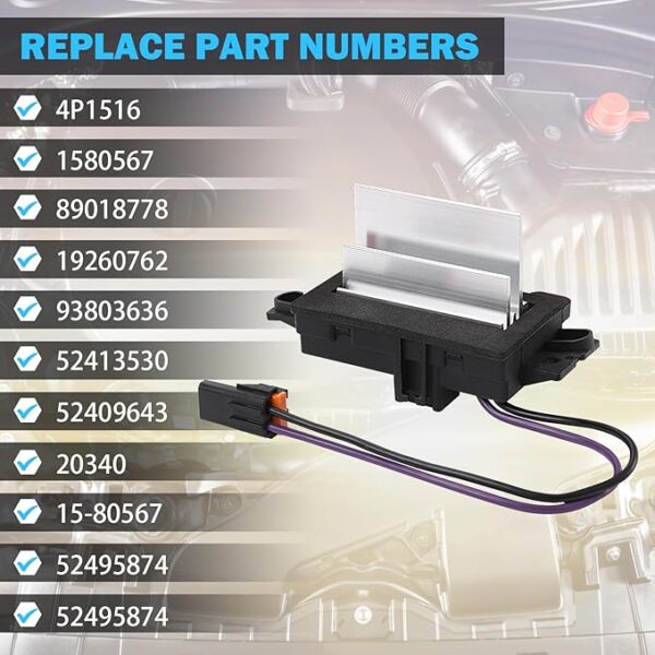 AC Blower Motor Resistor Blower Control Module - Image 4